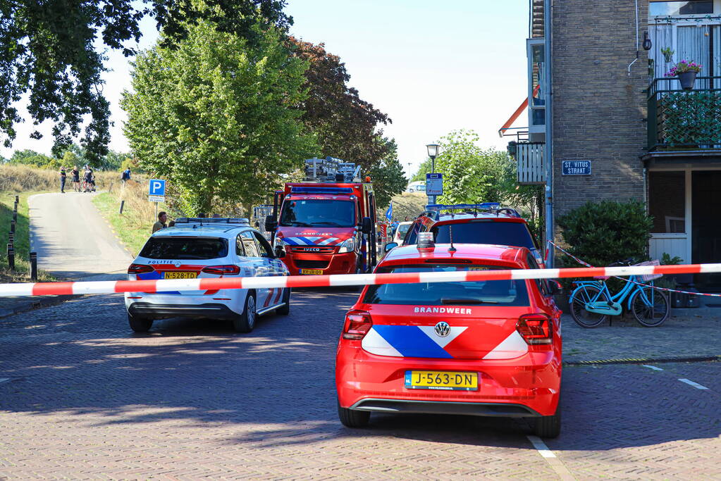 Brand in dakkapel snel onder controle