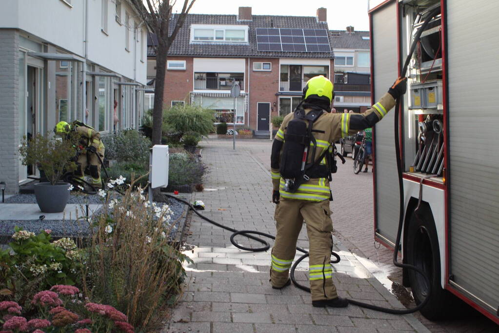 Felle brand op zolderverdieping