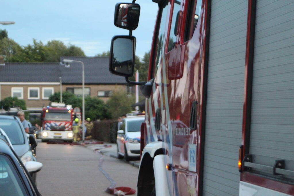 Felle brand op zolderverdieping