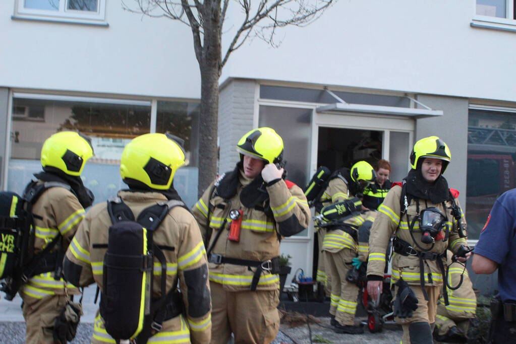 Felle brand op zolderverdieping