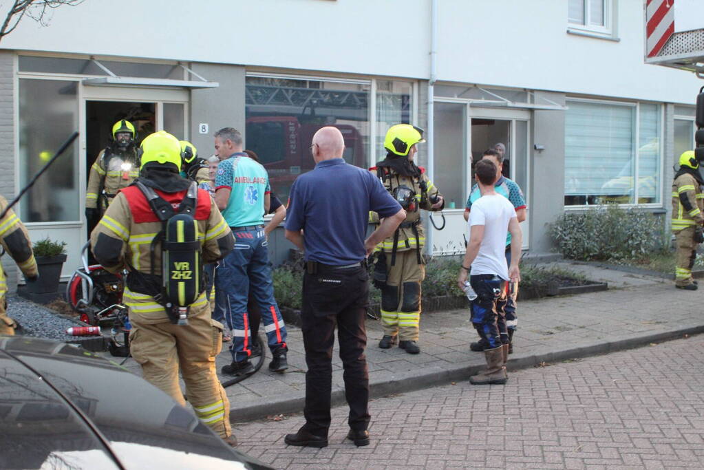 Felle brand op zolderverdieping