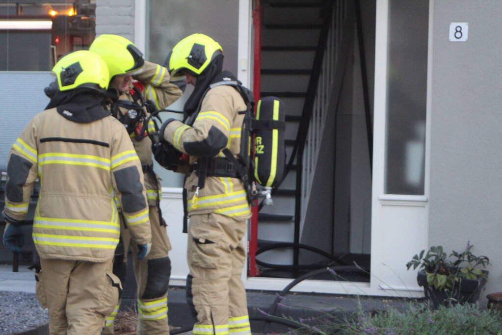 Felle brand op zolderverdieping