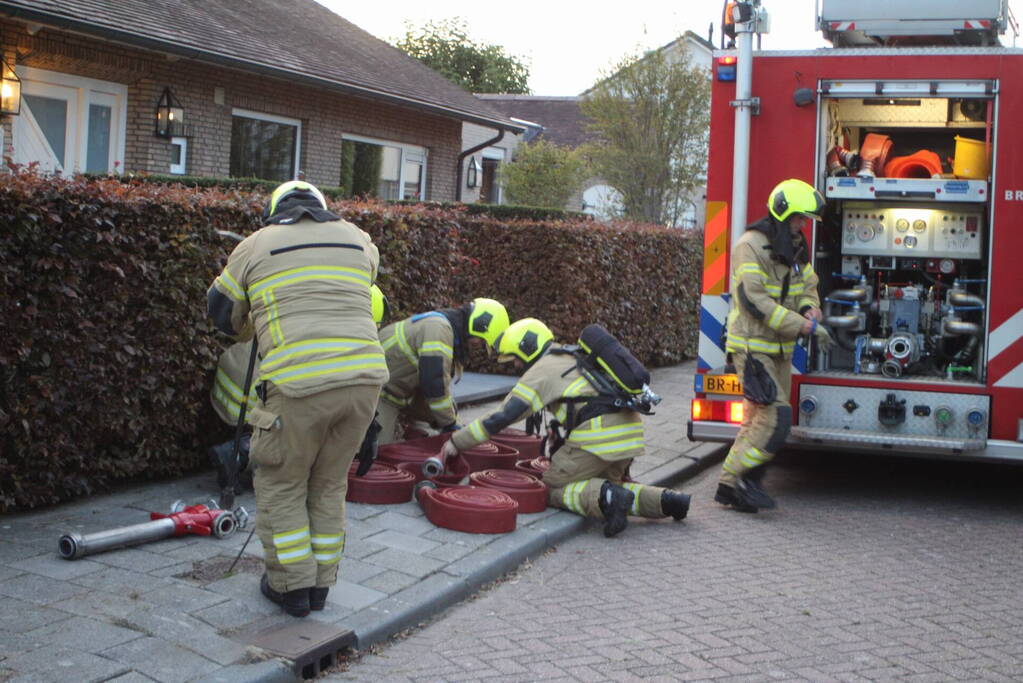 Felle brand op zolderverdieping