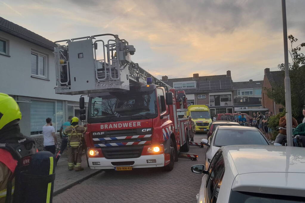 Felle brand op zolderverdieping