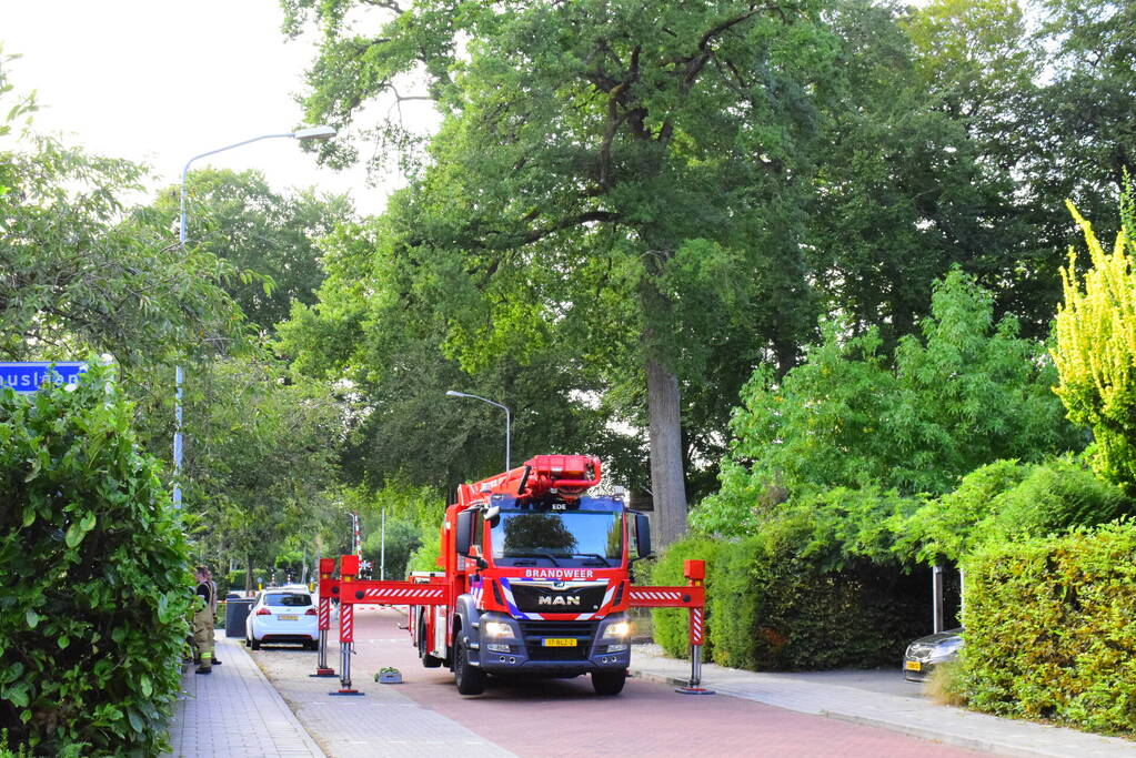 Brandweer ingezet voor gevaarlijk hangende tak