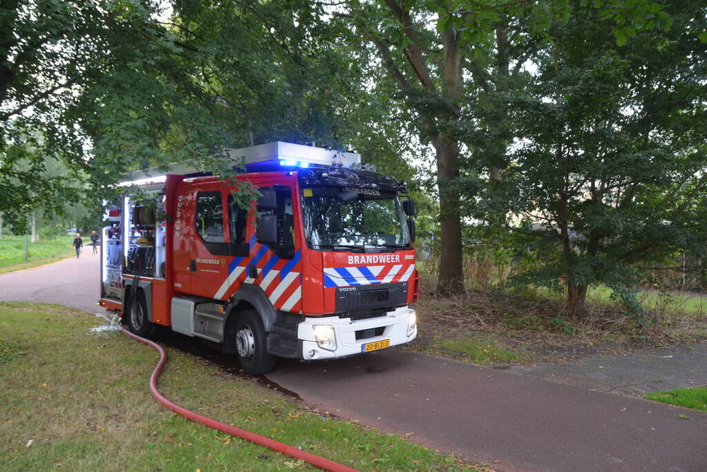 Kat gewond bij woningbrand