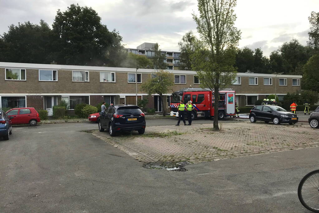 Kat gewond bij woningbrand