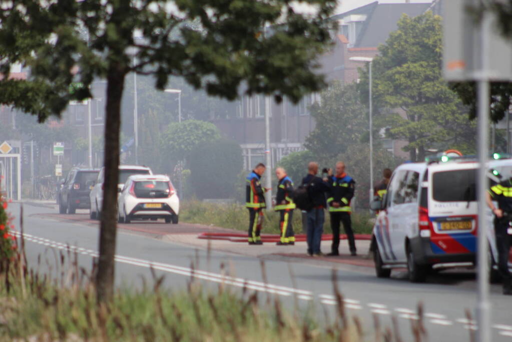 Flinke brand in schuur en hooibalen