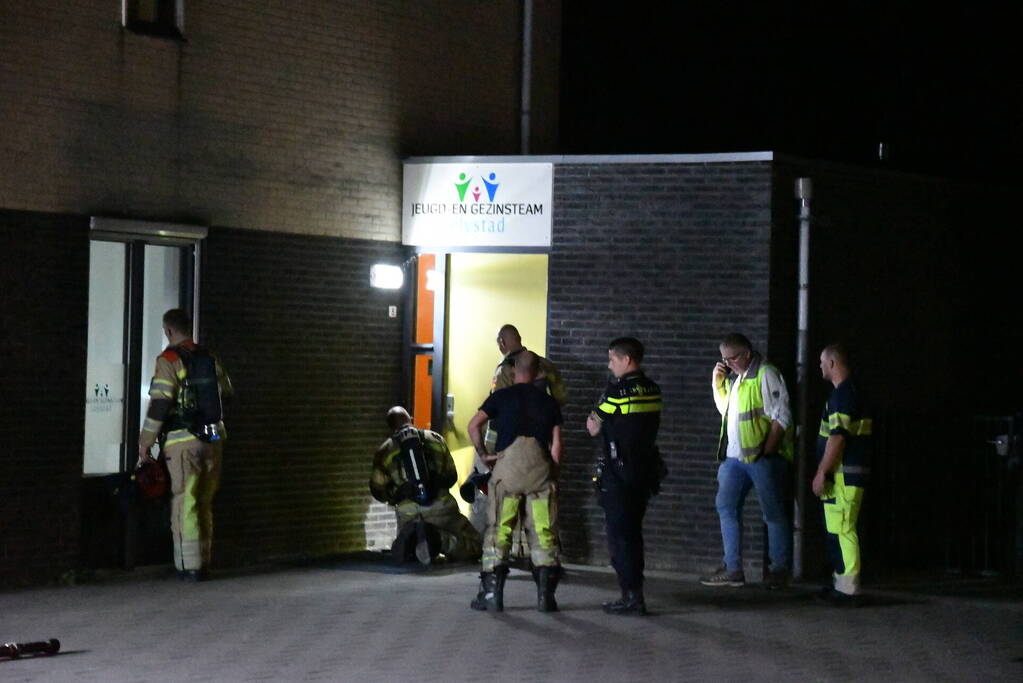 Onderzoek naar brandschade aan deur
