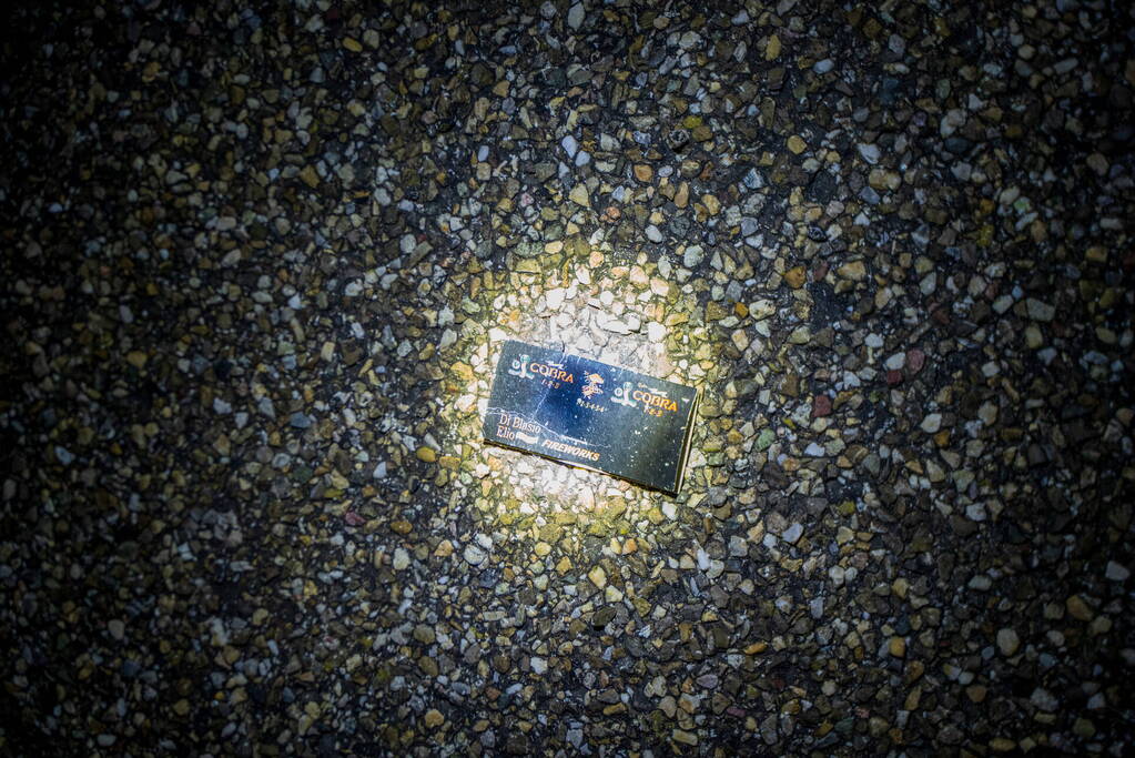 Vuurwerkbom in de polder