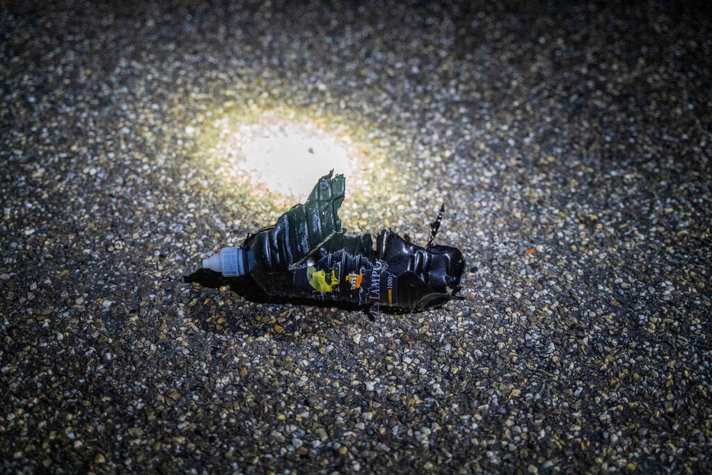 Vuurwerkbom in de polder