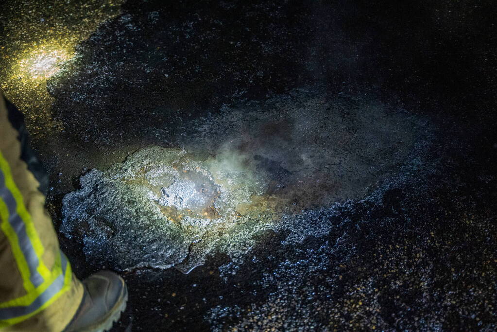 Vuurwerkbom in de polder