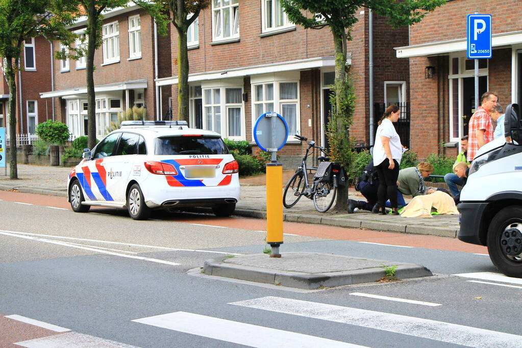 Fietsster gewond na val van fiets