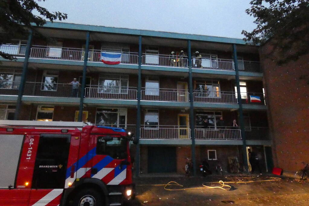 Brand in flatgebouw snel onder controle