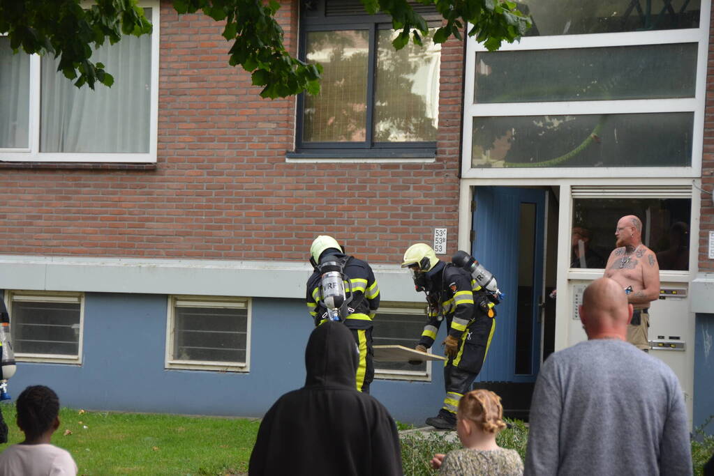 Aanhouding na brand in woning