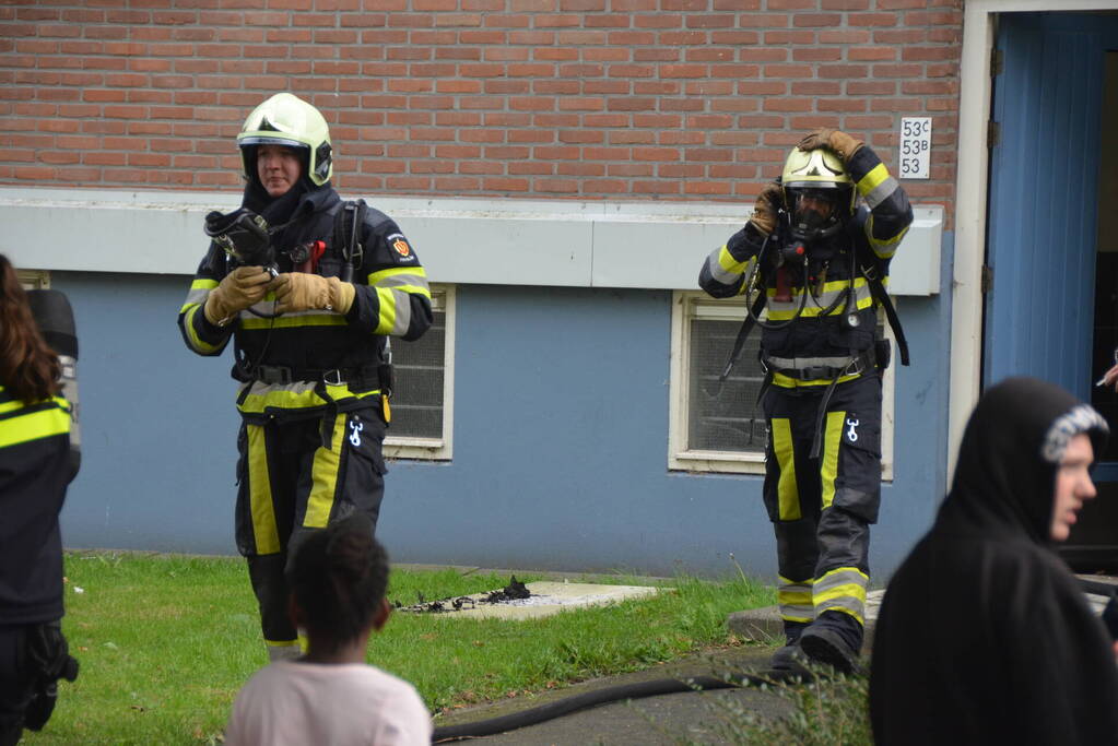 Aanhouding na brand in woning
