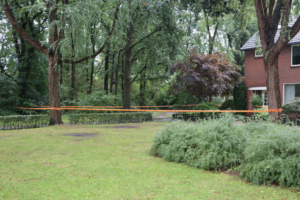 Gebied afgezet wegens stormschade