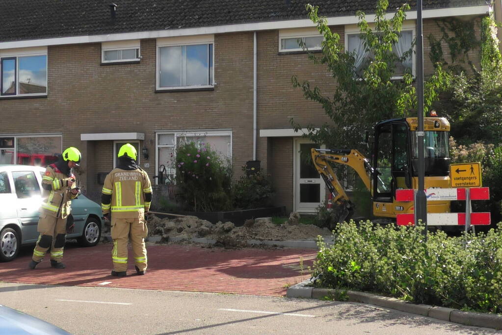 Gaslekkage na graafwerkzaamheden