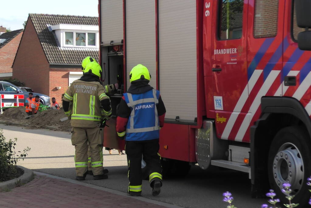 Gaslekkage na graafwerkzaamheden