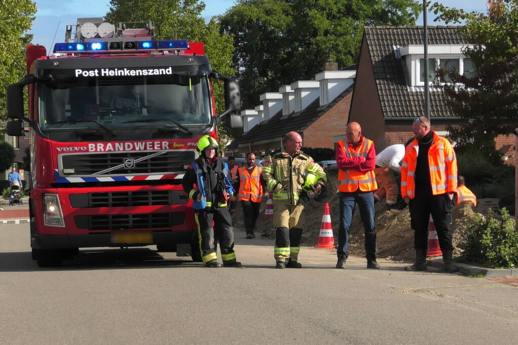 Gaslekkage na graafwerkzaamheden