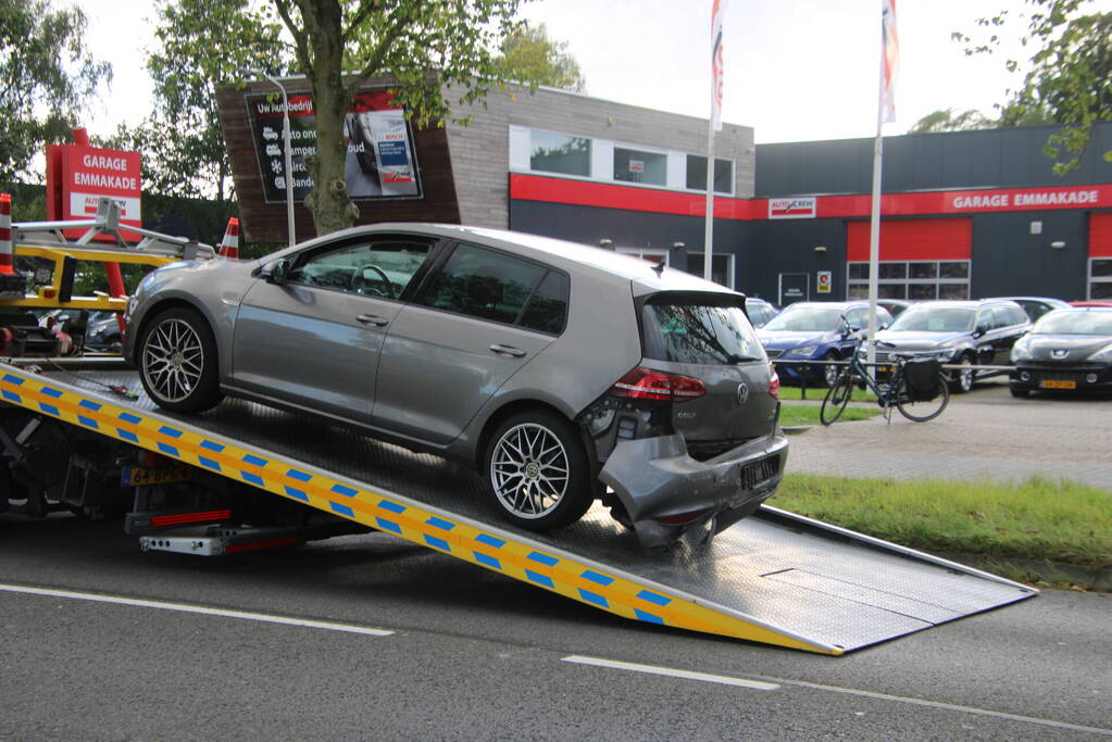 Schade bij kop-staart botsing