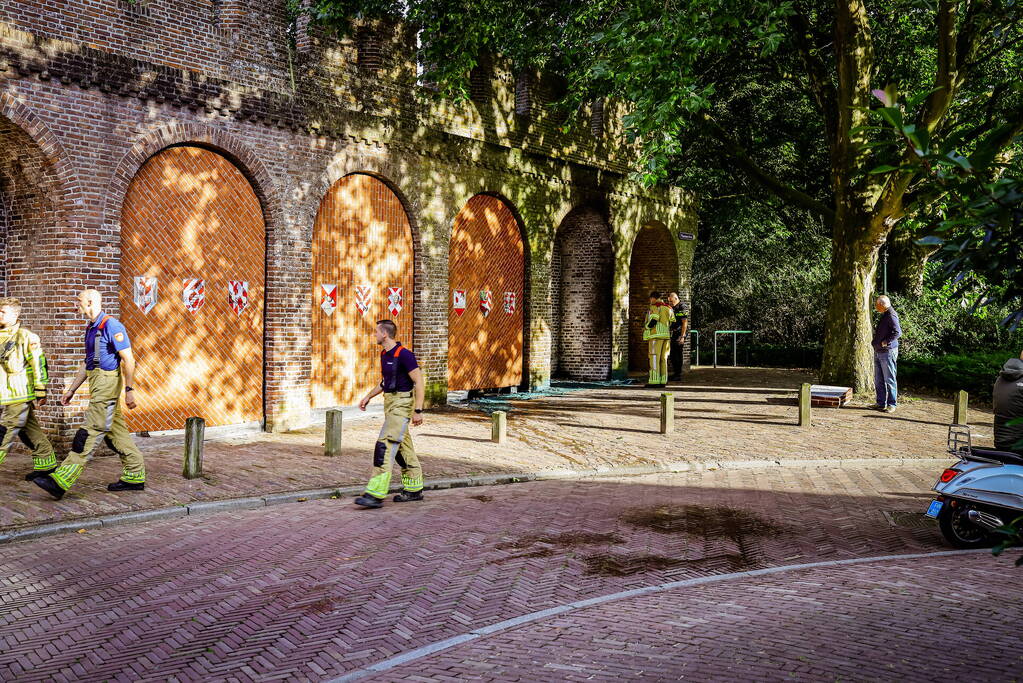 Onderzoek naar brand in stadsmuur