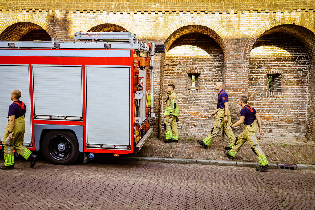 Onderzoek naar brand in stadsmuur
