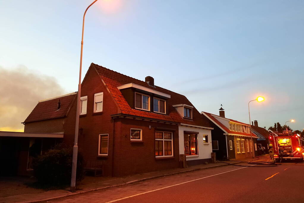 Flinke rookontwikkeling bij uitslaande schuurbrand
