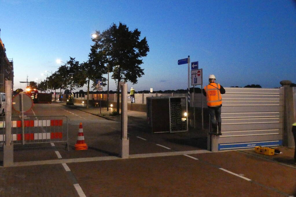 Grote oefening door Hoogwaterbrigade