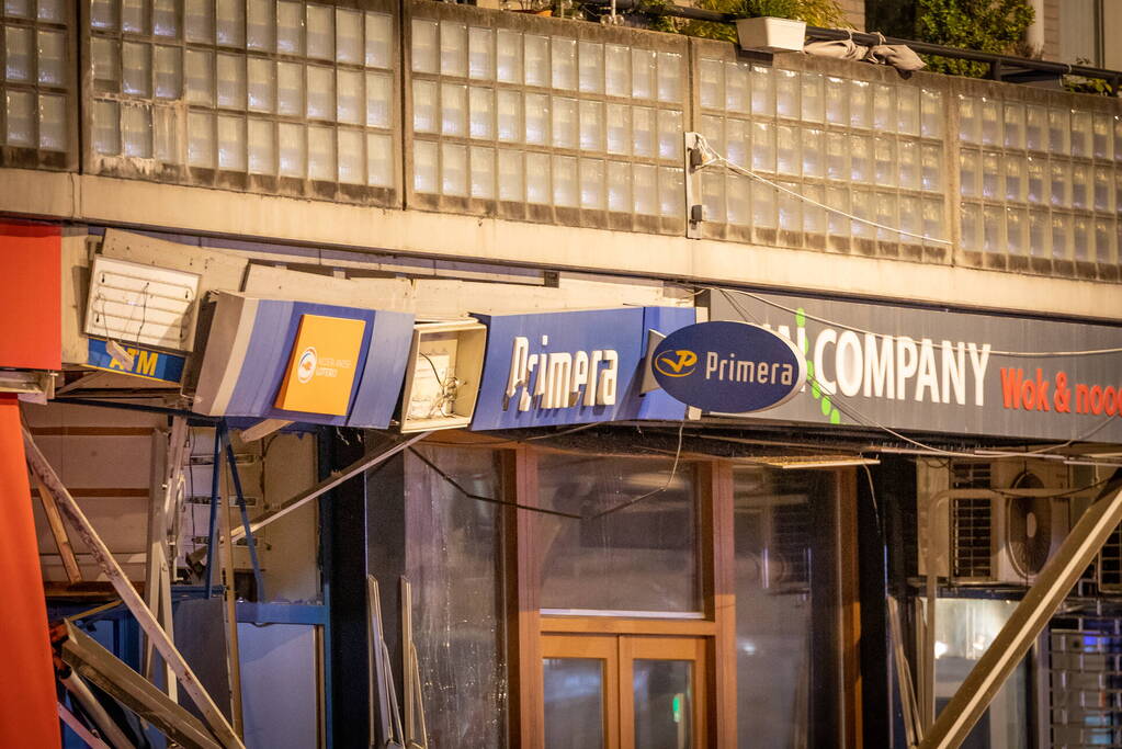 Ravage na plofkraak bij Primera