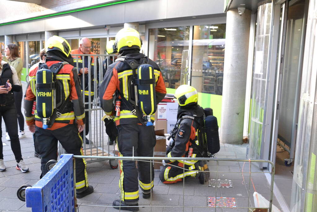 Supermarkt ontruimd vanwege gaslucht