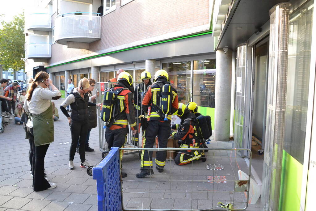 Supermarkt ontruimd vanwege gaslucht