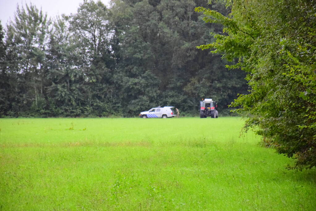 Vliegtuigbom gevonden in weiland
