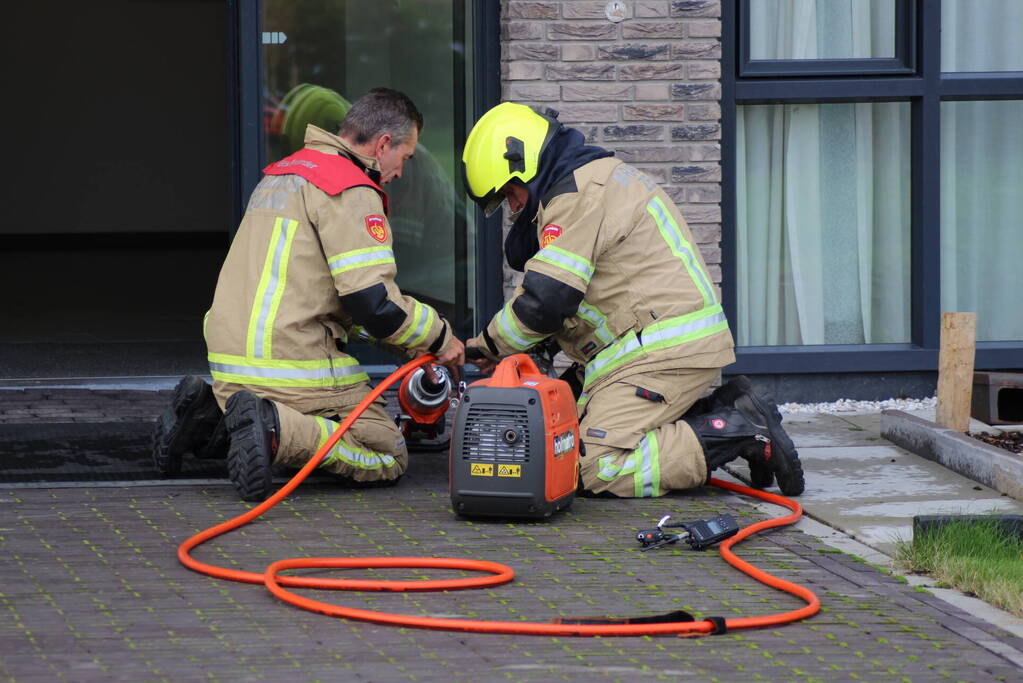 Geen gehoor bij woning, brandweer verleent toegang
