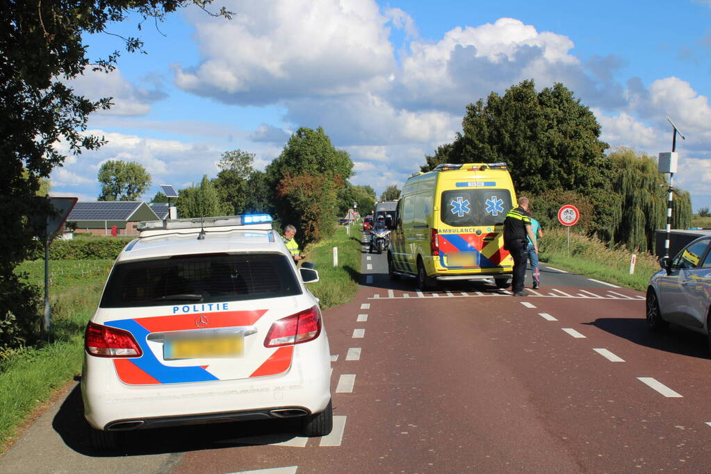 Fietser gewond bij aanrijding met auto