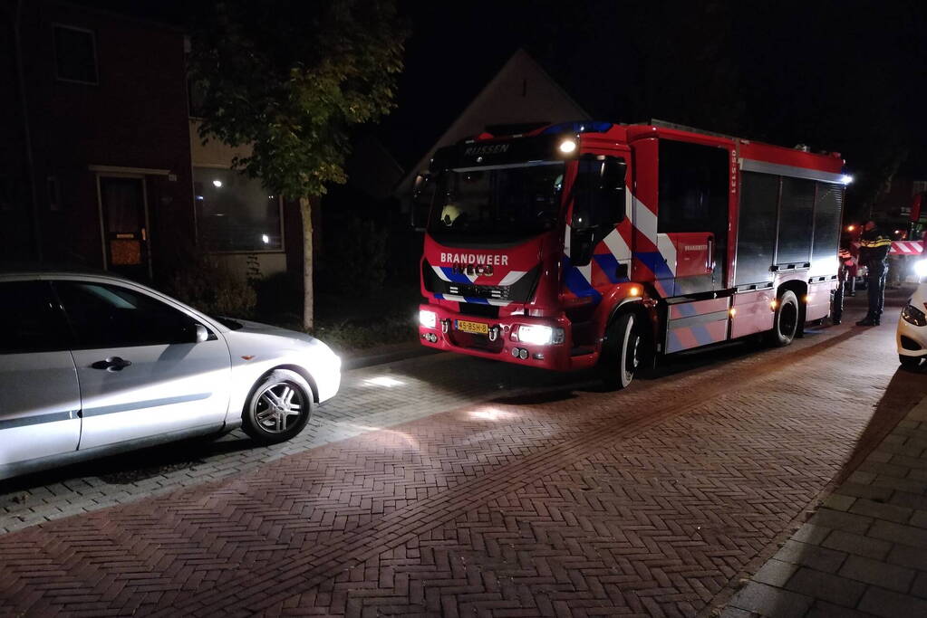 Veel rook bij brand in schoorsteen