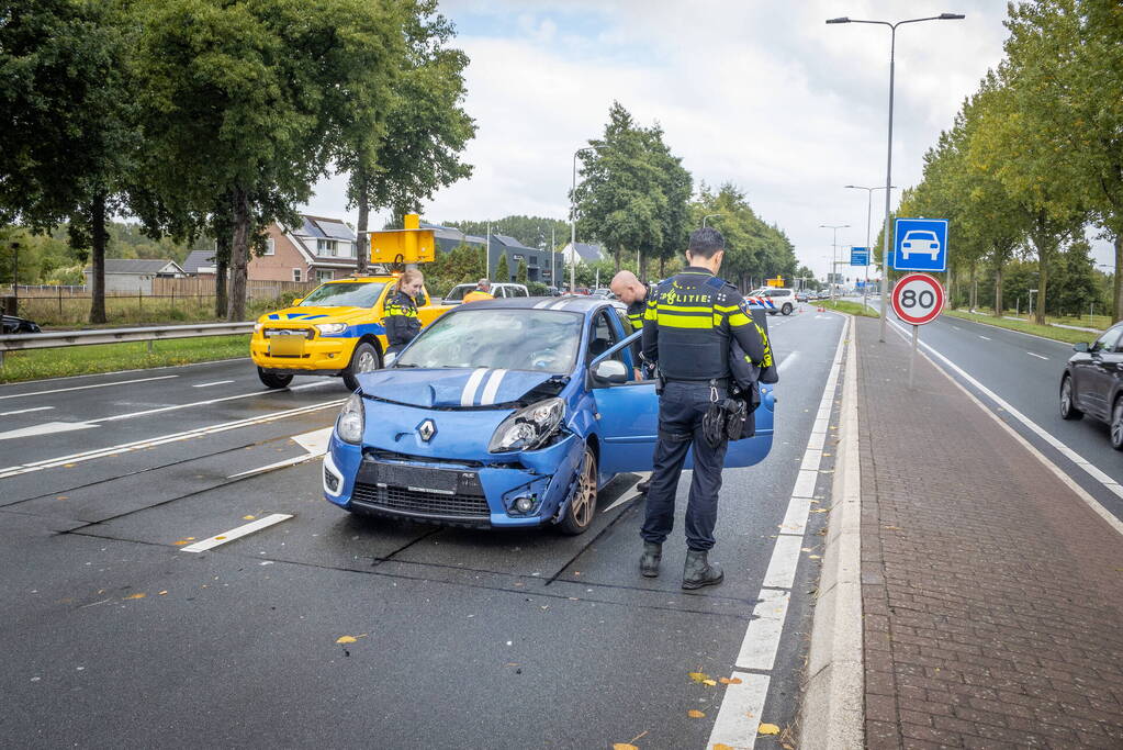 Drie personenwagens betrokken bij kop-staart ongeval