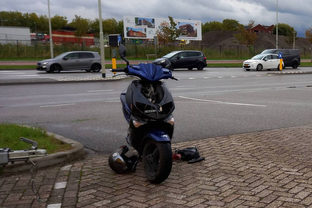 Scooterrijder gewond na val