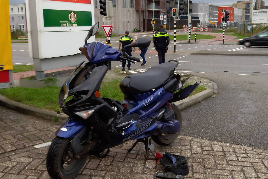 Scooterrijder gewond na val