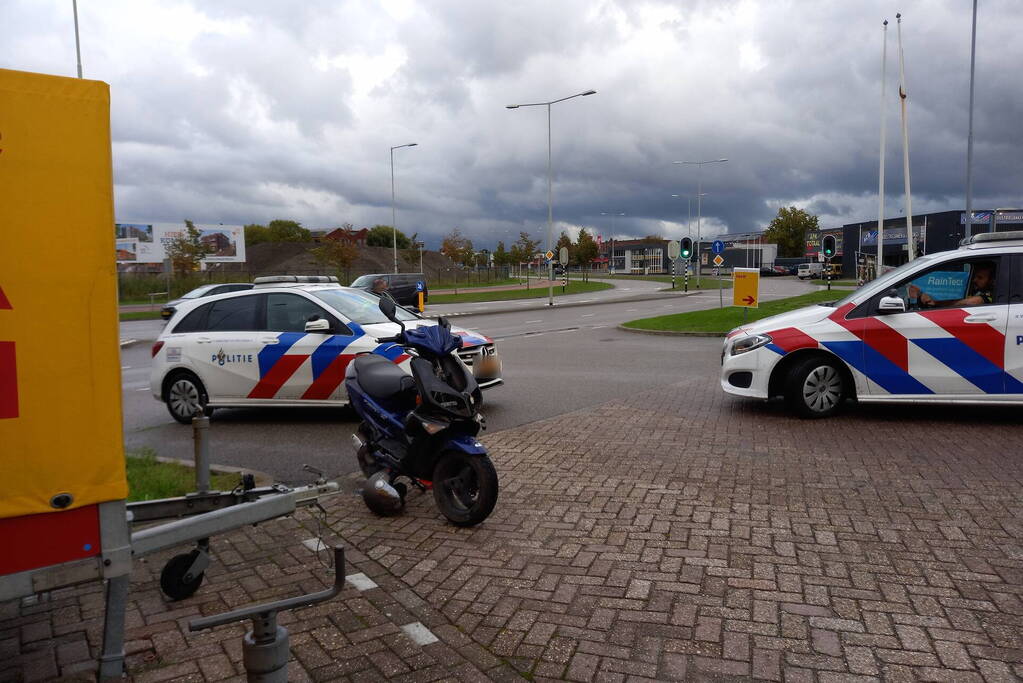 Scooterrijder gewond na val