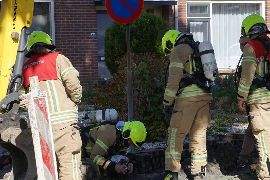Gaslekken door aanleggen glasvezel