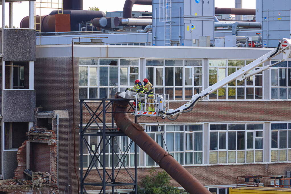 Brand bij sloopwerkzaamheden