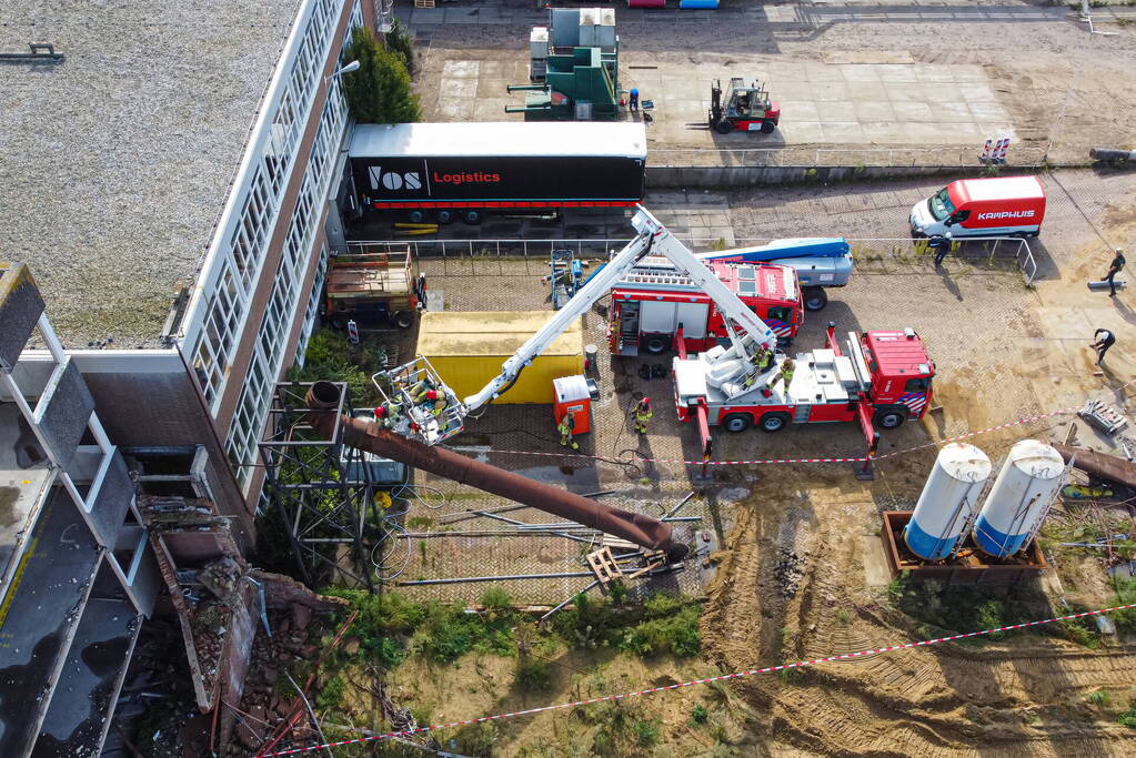 Brand bij sloopwerkzaamheden