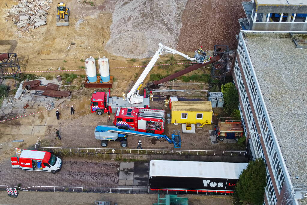 Brand bij sloopwerkzaamheden