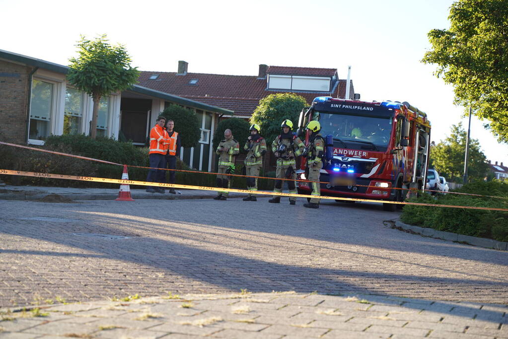 Kruising afgesloten vanwege gaslekkage