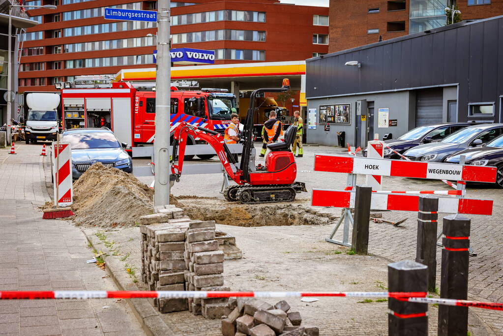 Gaslekkage door graafwerkzaamheden