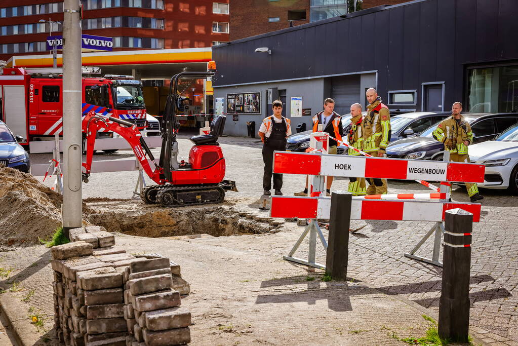 Gaslekkage door graafwerkzaamheden