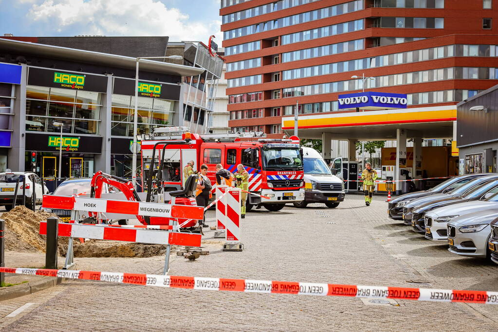 Gaslekkage door graafwerkzaamheden