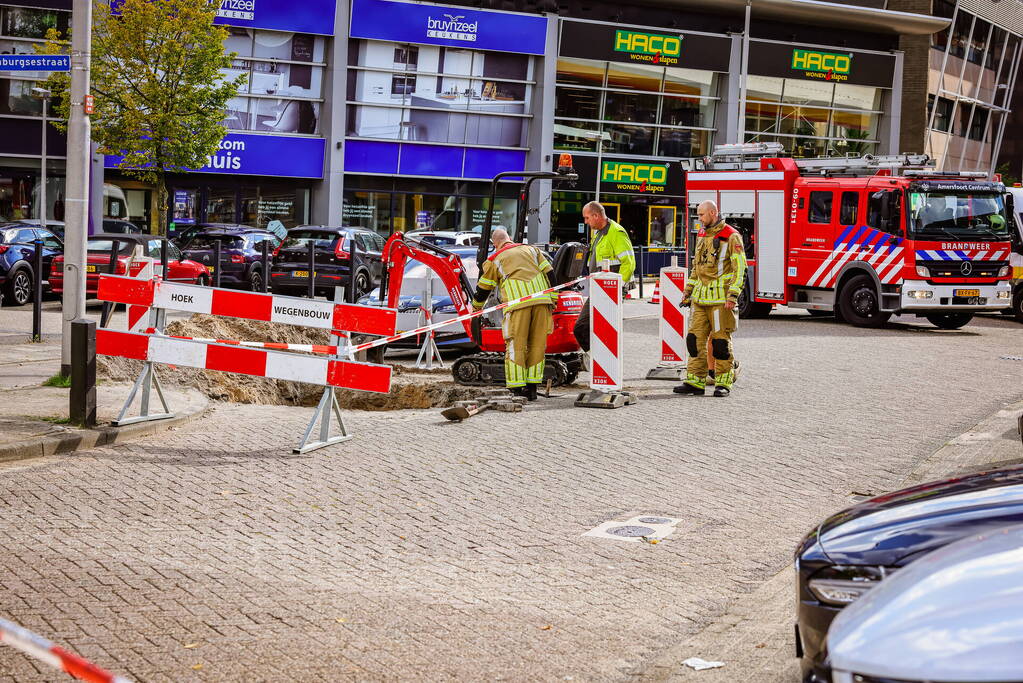 Gaslekkage door graafwerkzaamheden