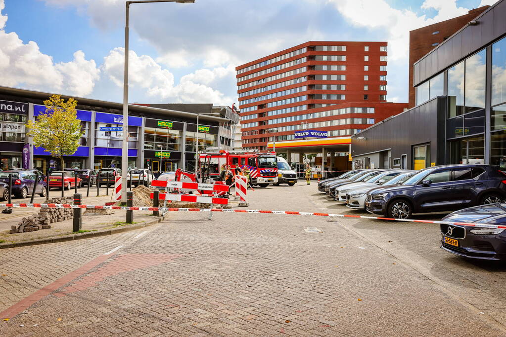 Gaslekkage door graafwerkzaamheden